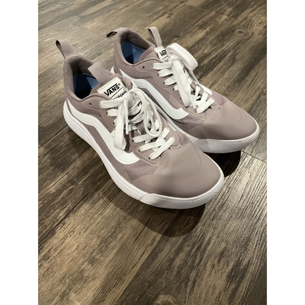 Women's Pink And White Ultra Range Vans; Size 6.5; Only Worn 3 Times